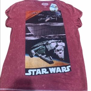 Star Wars read millennium falcon T-shirt size XL